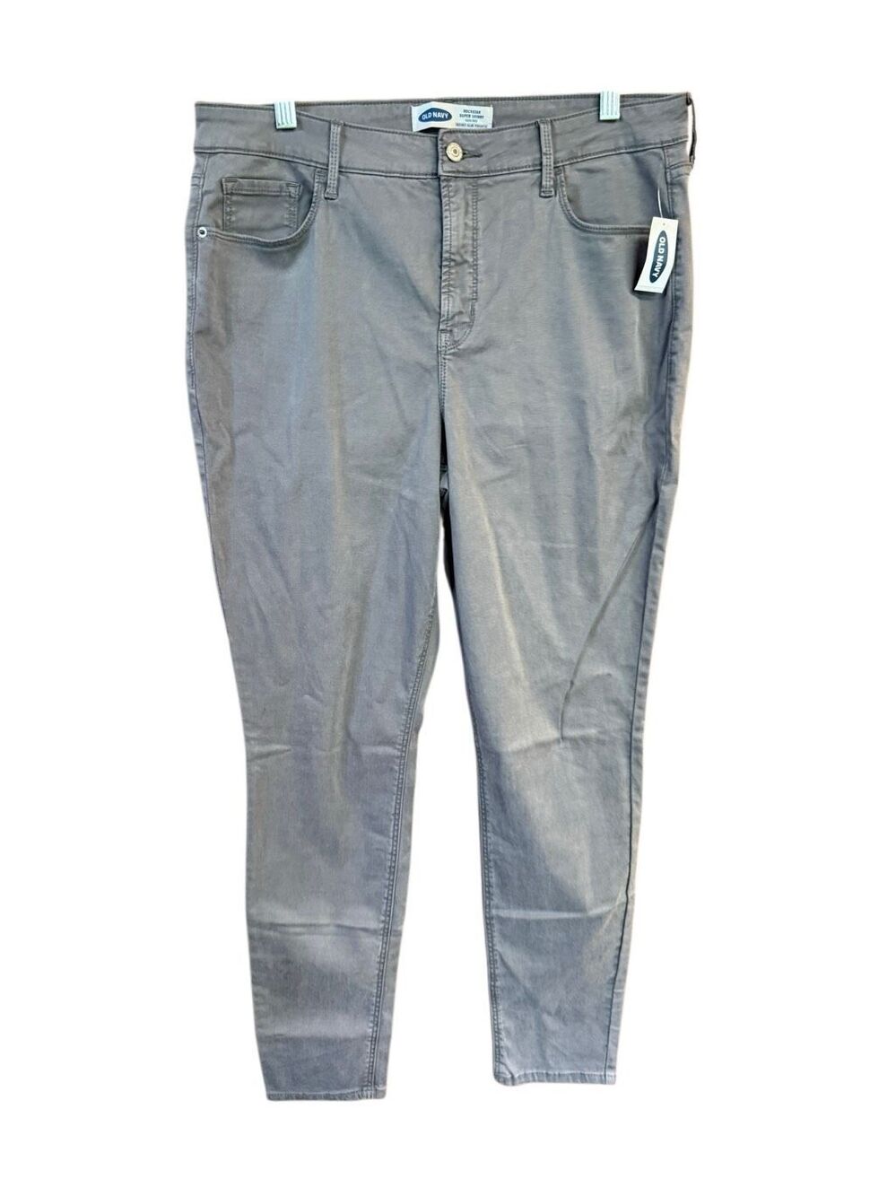 Old Navy Rockstar High Rise/Supper Skinny Jeans Gray Sz 14/29 NWT